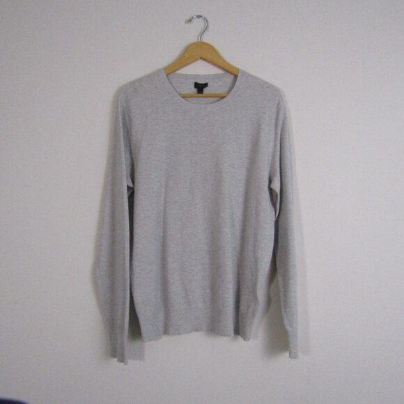 J Crew Men's Thermal Top Gray Medium Minimalist Capsule Wardrobe Preppy Casual - Picture 1 of 10